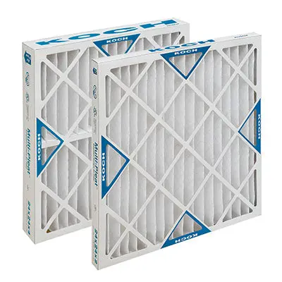 16X25x4 Koch Multi-Pleat Boss Heavy Duty Merv 13 High Capacity (6 Filters) 1