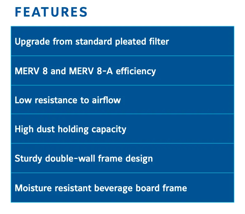 Custom Size Koch Multi-Pleat Xl8 Merv 8 Air Filter 3