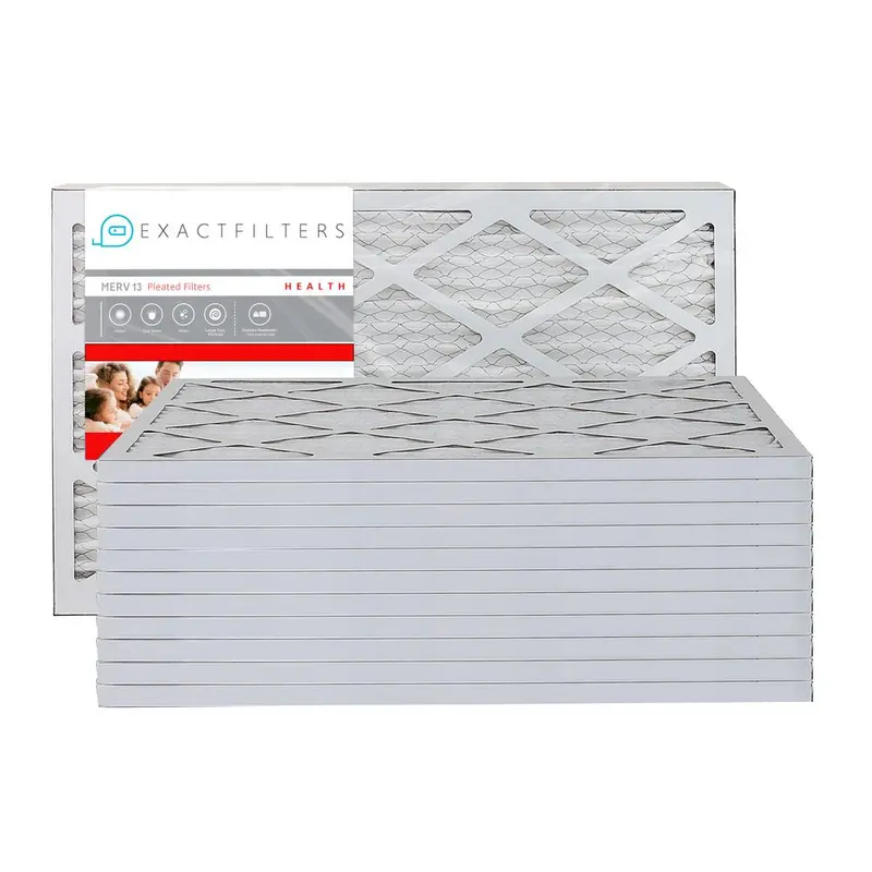 Exact Filters Pleated Merv 13 Replacement Air Filters (12 Filters) 1