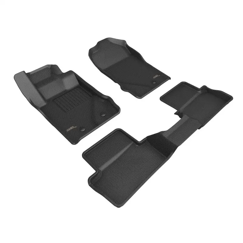 3D Maxpider Kagu Floor Liners For 2021–2024 Ford Bronco 2-Door – Black, R1/R2 Trim 1
