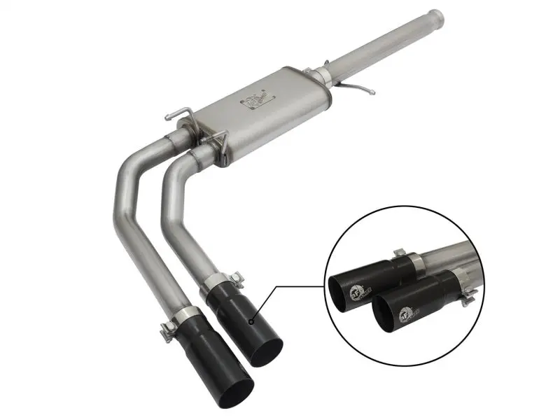 Afe Rebel Series 3-Inch Stainless Steel Exhaust System With Black Tips For 2009–2016 Chevrolet Silverado And Gmc Sierra 1500 1