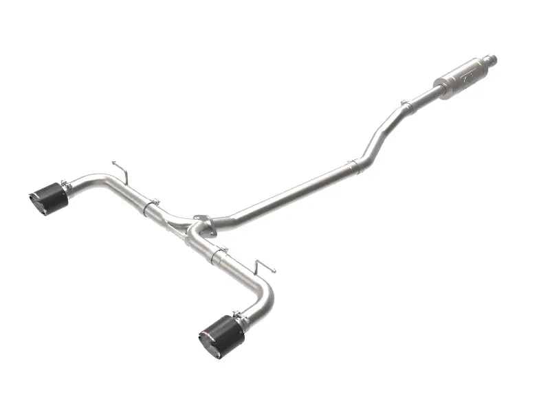 Afe Takeda 2.5" Stainless Steel Cat-Back Exhaust With Carbon Fiber Tips For 2014–2018 Mazda 3 (2.0L/2.5L) 1