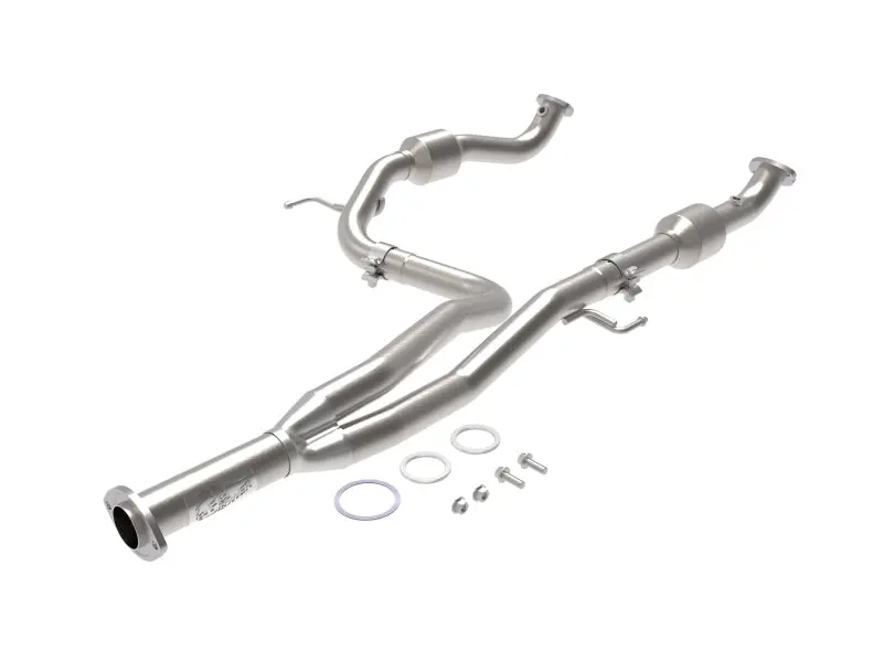 Afe Twisted Steel Y-Pipe With Catalytic Converter For 2016–2017 Toyota Tacoma 3.5L V6 1