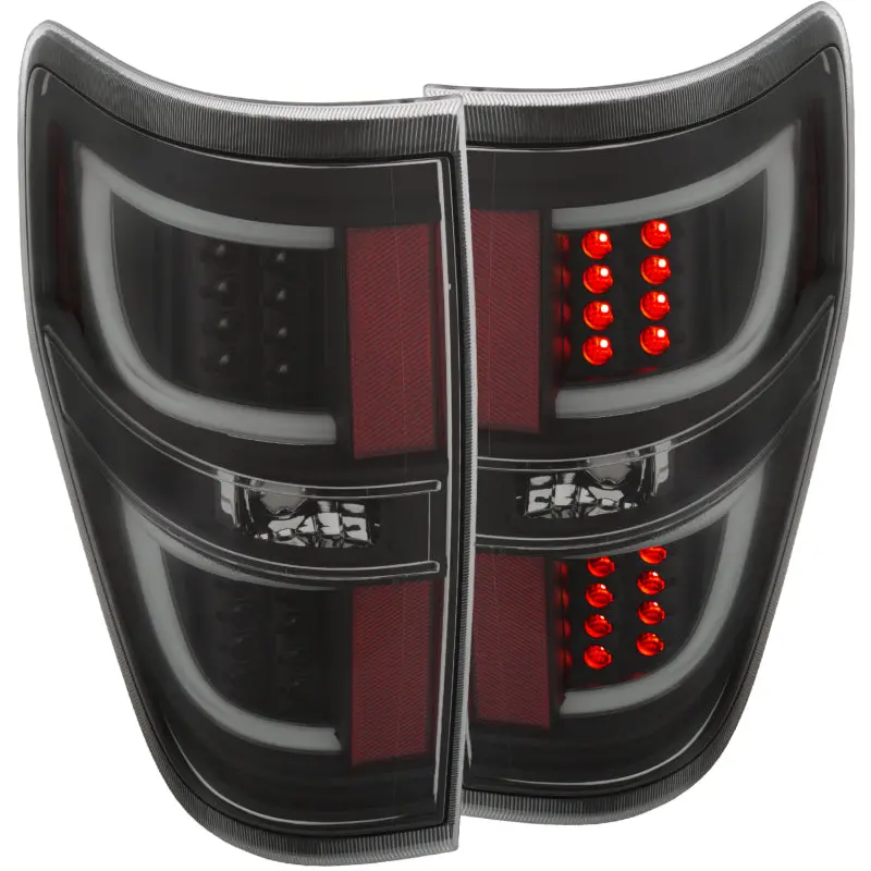 Anzo Black Led Taillight Assembly For 2009–2013 Ford F-150 1