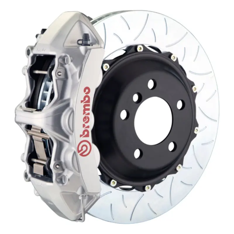 Brembo Front Gt Big Brake Kit For 1984–1987 Ferrari Testarossa – 6-Piston Calipers With 380X32Mm Two-Piece Slotted Rotors (Type-3 Silver) 1