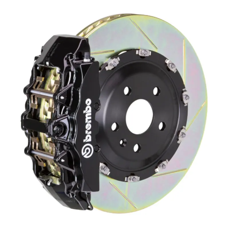 Brembo Front Gt Big Brake Kit For 2020+ Chevrolet Corvette C8 & C8 Z51 – 6-Piston Calipers, 380X34Mm Two-Piece Slotted Rotors, Black Coating 1