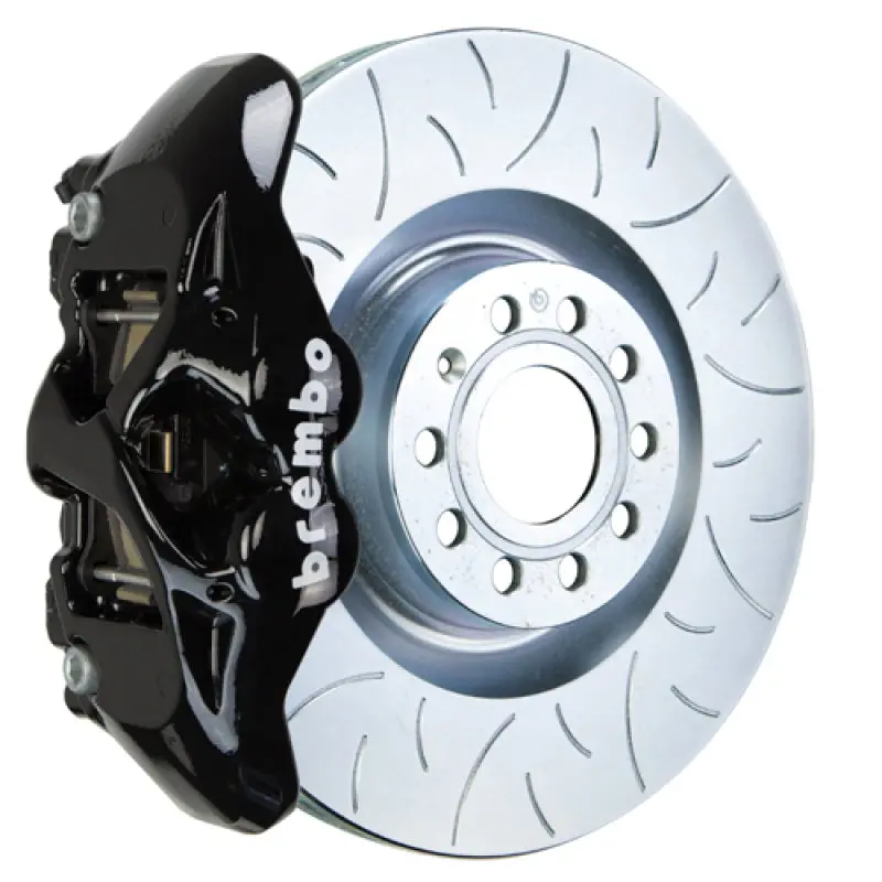 Brembo Gt Front Big Brake Kit – 345X30Mm Slotted One-Piece Rotors, 4-Piston Calipers For 2007–2015 Audi Tt 2.0T/3.2L & Tts 1