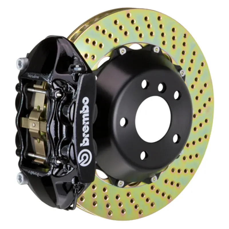 Brembo Rear Gt Big Brake Kit For 2019+ Bmw 330I – 4-Piston Calipers, 380X28Mm Two-Piece Drilled Rotors, Black Finish 1