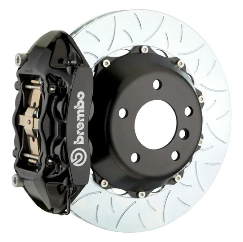 Brembo Rear Gt Brake Kit For 2005–2008 Land Rover Lr3 & 2005–2013 Range Rover Sport – 4-Piston Calipers, 380X28Mm Two-Piece Slotted Rotors, Black Coating 1