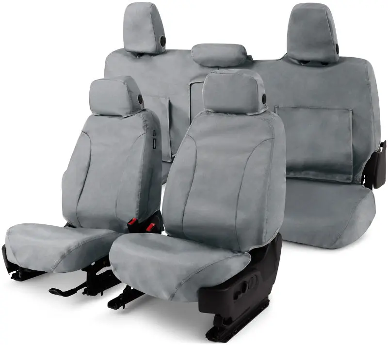 Covercraft Seatsaver Waterproof Polyester Front Seat Covers For 2017–2024 Honda Ridgeline (Custom Fit, Grey) 1