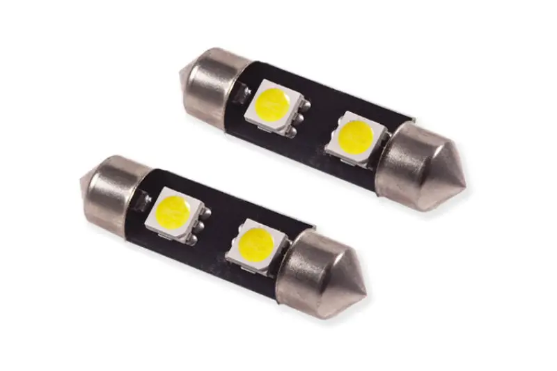 Diode Dynamics Smf2 36Mm Led Bulbs – Cool White, Dual-Function, Sold As Pair 1