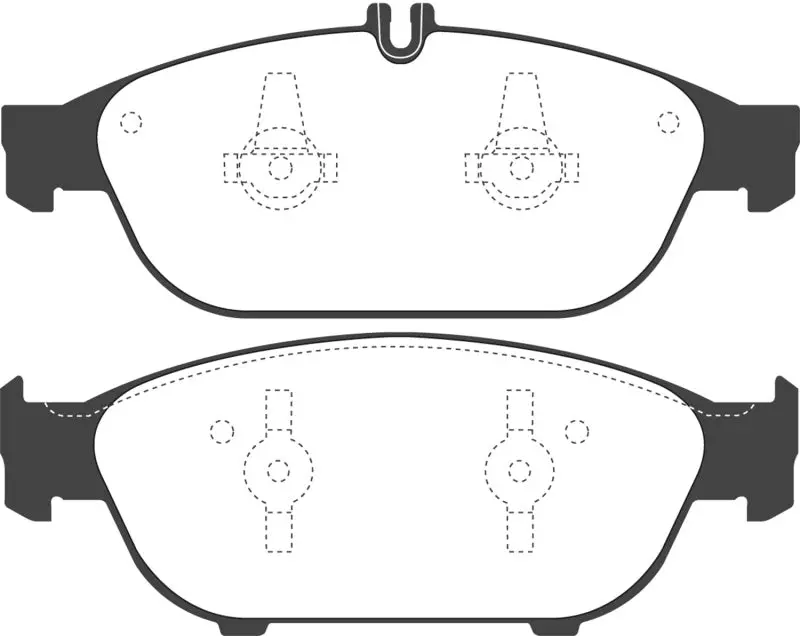 Ebc Redstuff High-Performance Front Brake Pads For 2012+ Mercedes-Benz E550 Twin-Turbo Coupe (4.6L) 1