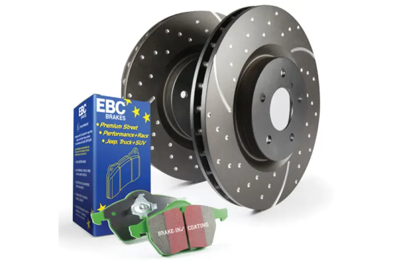 Ebc S3 Performance Brake Kit: Greenstuff Pads + Gd Drilled Rotors 1