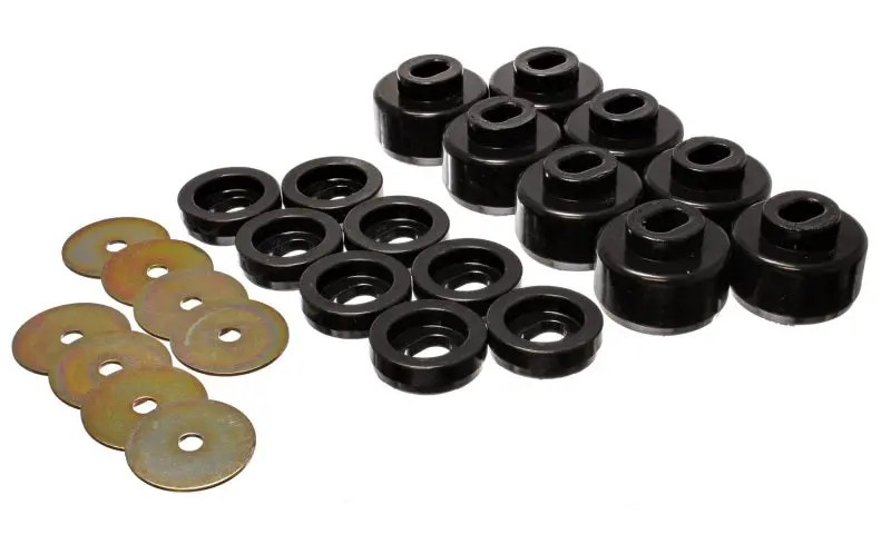 Energy Suspension Cab Mount Kit For 1999–2006 Chevrolet Silverado C1500/K1500 & 2001–2006 C2500/K2500 – Black Rubber 1
