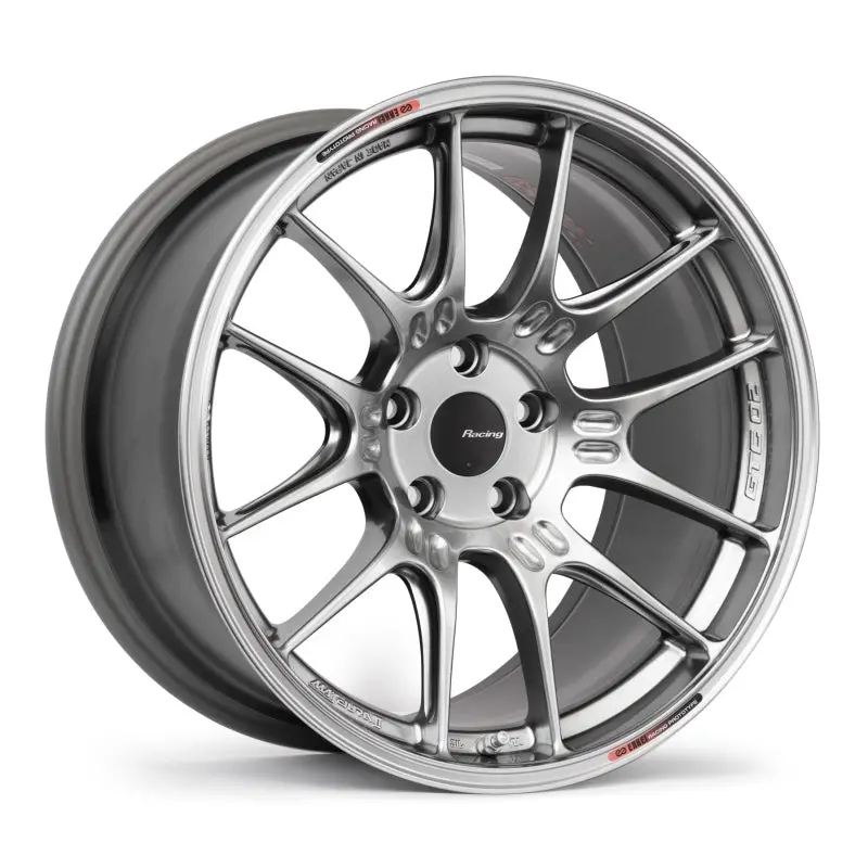 Enkei Gtc02 19X8.5 Inch Hyper Silver Alloy Wheel – 5X120 Bolt Pattern, 42Mm Offset, 72.5Mm Center Bore 1