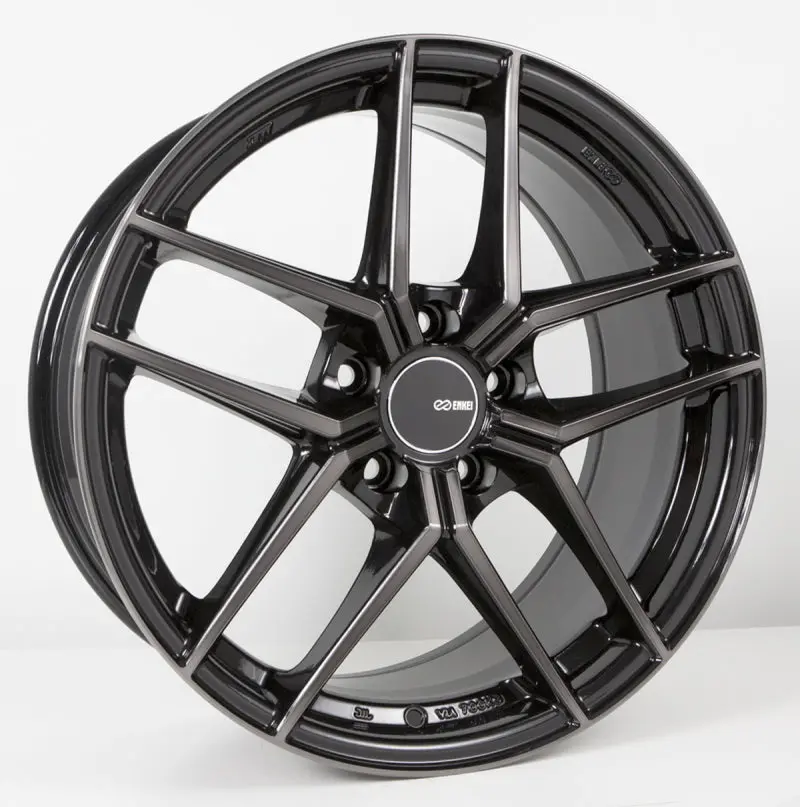 Enkei Ty5 Pearl Black Alloy Wheel: 18X9.5", 5X120 Bolt Pattern, 45Mm Offset, 72.6Mm Bore 1