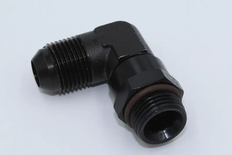 Fragola -8An To 18Mm 90° Swivel Fitting – Black Anodized 1