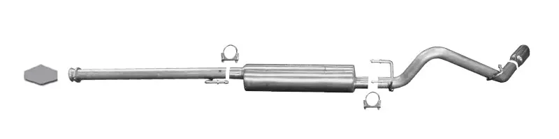 Gibson Aluminized Cat-Back Exhaust System For 2013–2015 Toyota Tacoma Prerunner 4.0L V6 – 2.5-Inch Single Exit 1