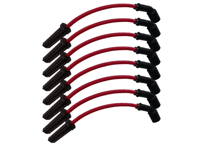 Granatelli High-Performance Coil-Near-Plug Wire Connector Kit – 11" Lead, Red, For Gm Truck/Suv V8 (Excluding 8.1L) 1