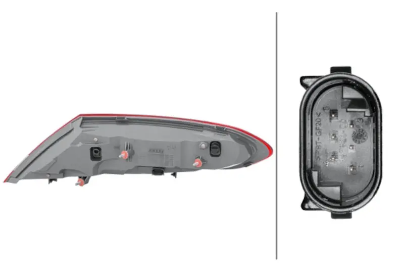 Hella Oem-Style Left Outer Tail Light Assembly For 2017–2018 Mercedes-Benz C300 1