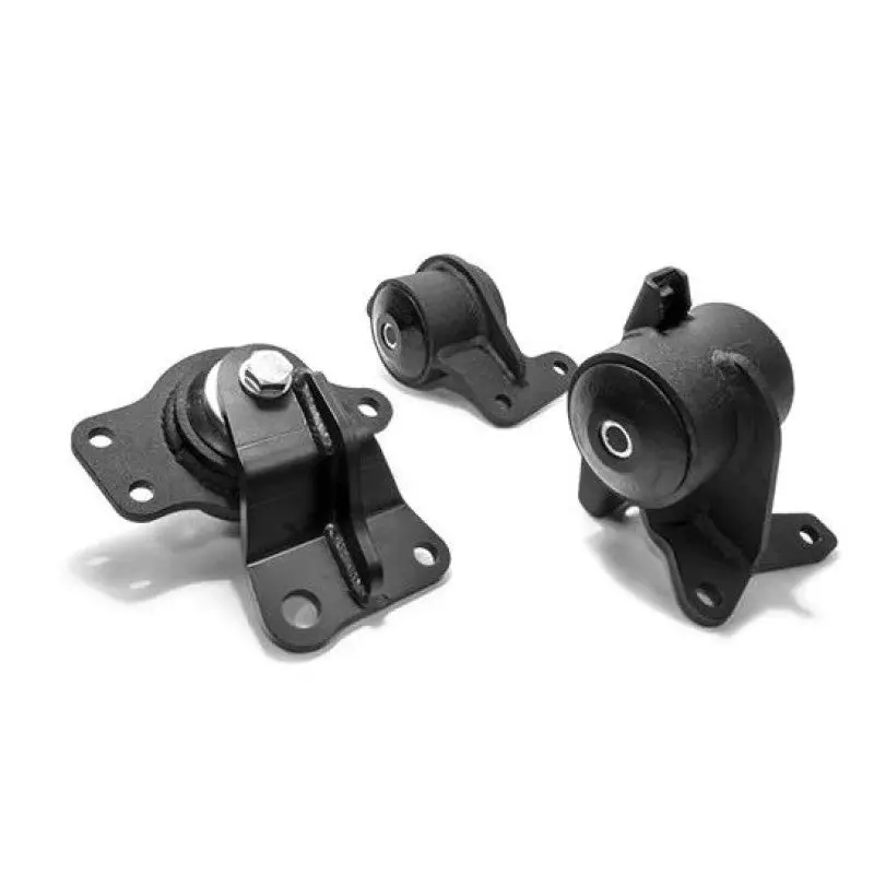 Innovative 05-08 Honda Fit/Jazz L-Series Black Steel Mounts 75A Bushings (Manual Trans) 1