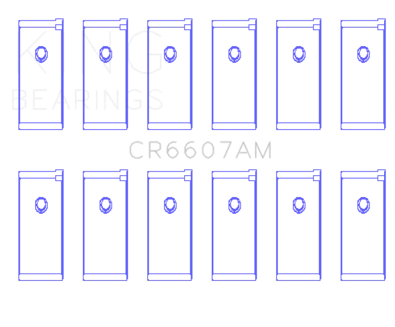 King Connecting Rod Bearing Set For Datsun L28 – Oversize +0.25Mm Spec 1