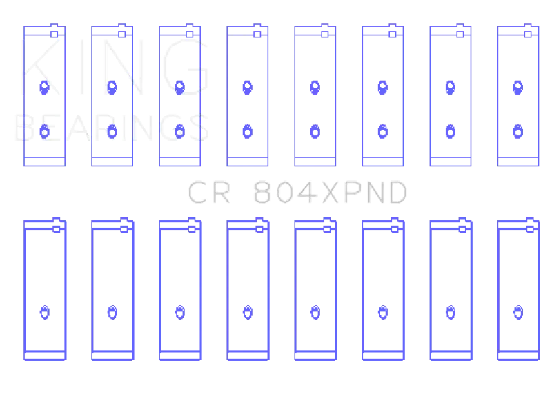King Engine Bearings Connecting Rod Set For Ford Windsor 260/289/302 (5.0L) – Standard Size 1