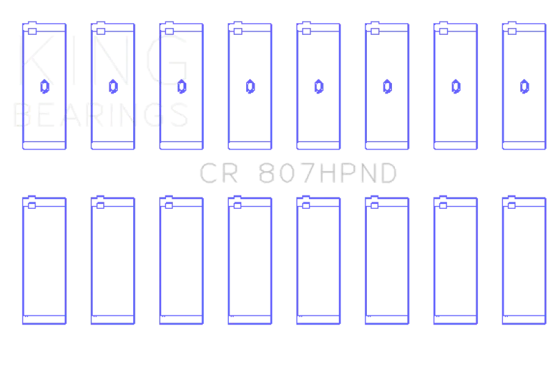 King Performance Rod Bearing Set For Chevrolet Ls1/Ls6 Engines (Size 020) 1