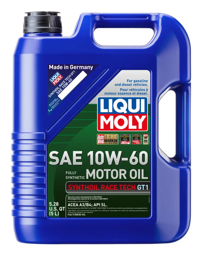 Liqui Moly Synthoil Race Tech Gt1 10W-60 Full-Synthetic Racing Motor Oil – 5-Liter Can 1