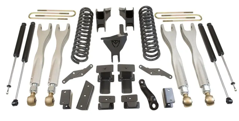 Maxtrac Maxpro 6" Front / 2" Rear Coil Lift Kit For 2017–2019 Ford F-250/F-350 4Wd W/4-Link Arms & Tuned Shocks 1