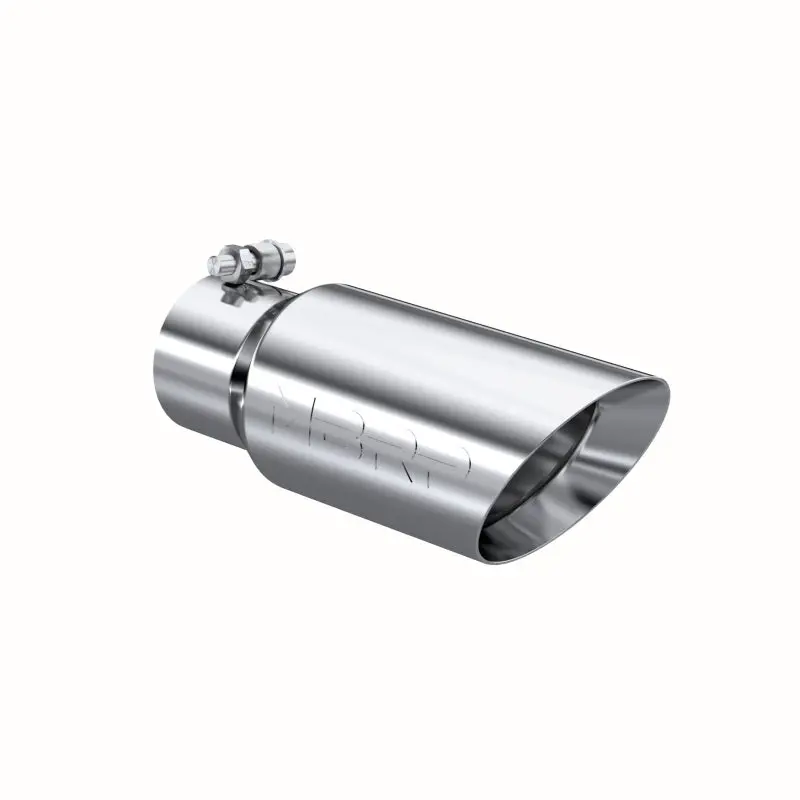 Mbrp Universal Dual-Wall Stainless Steel Exhaust Tip – 4" Od, 3" Id, 10" Length, Angled End, T304 Grade 1