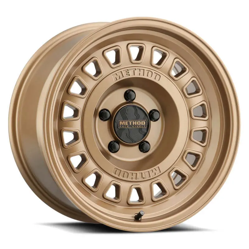 Method Mr320 Bronze Finish Wheel: 17X8.5", 6X135Mm Bolt Pattern, 0Mm Offset, 87Mm Center Bore 1