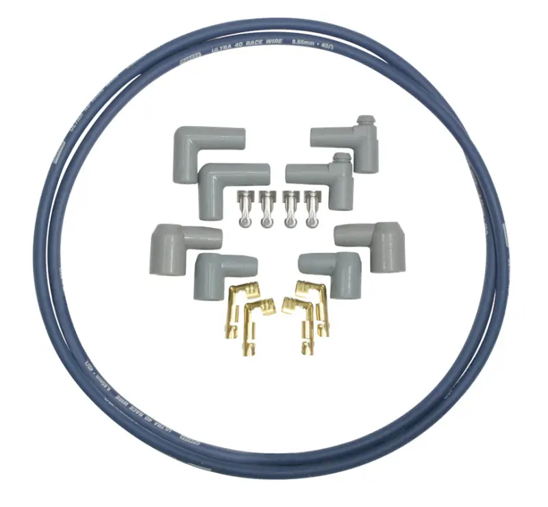 Moroso Ultra 40 Ignition Coil Wire Set – 6-Foot Blue Harness 1