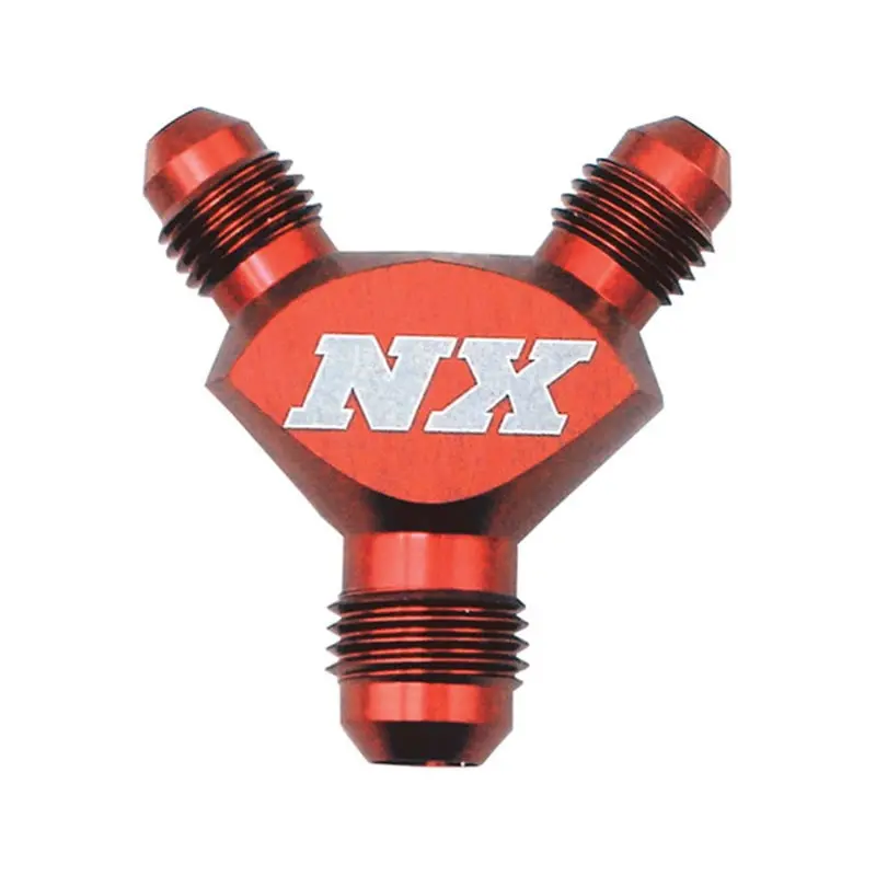 Nitrous Express 6An X 6An X 6An Billet Pure-Flo Y Fitting - Red 1