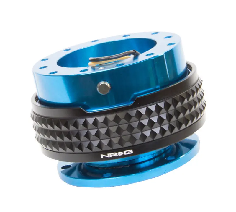 Nrg Pyramid-Style Quick Release Steering Hub Kit – Blue Housing With Black Ring 1