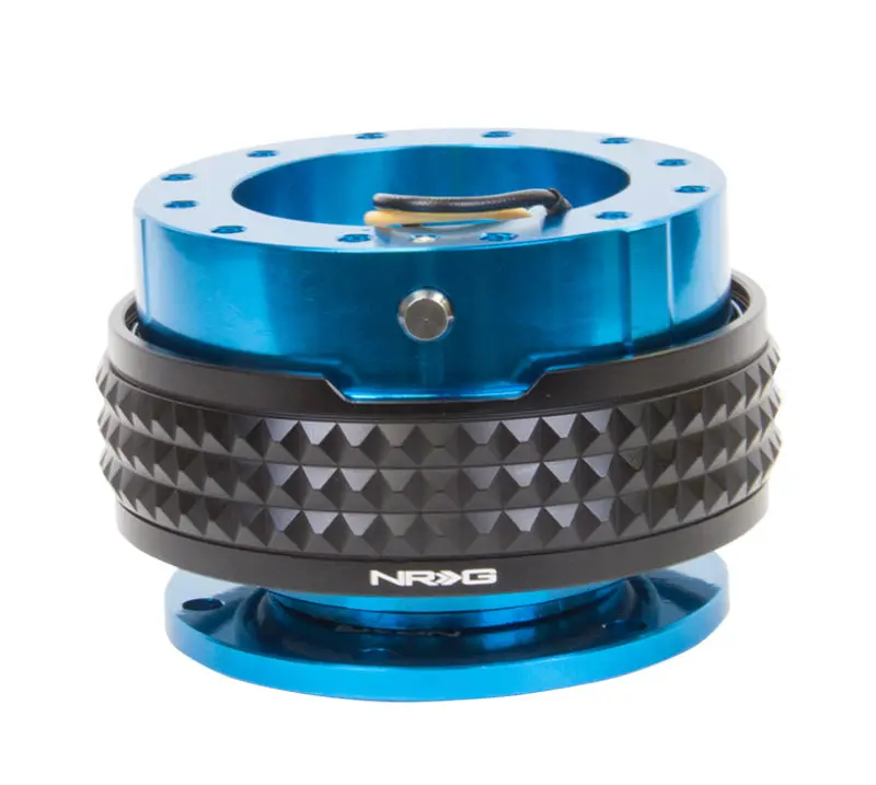 Nrg Pyramid-Style Quick Release Steering Hub Kit – Blue Housing With Black Ring 2