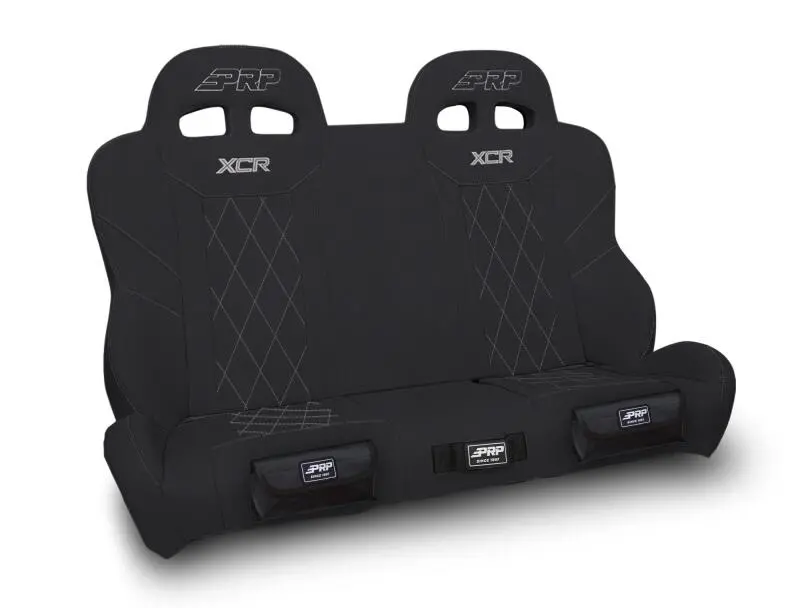 Prp Xcr Polaris Rzr Quick Release Rear Suspension Bench Seat W Diamond Stitch/Front Pockets 1