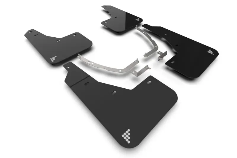 Rally Armor Ur Mud Flaps For 2022–2024 Hyundai Ioniq 5 – Black With Silver Battery Logo 1