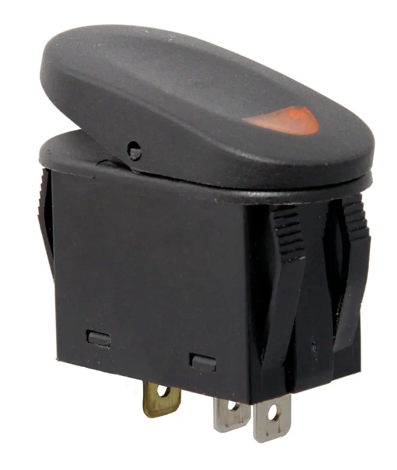 Rugged Ridge 2-Position Amber Rocker Switch For Off-Road And Auxiliary Lighting 1