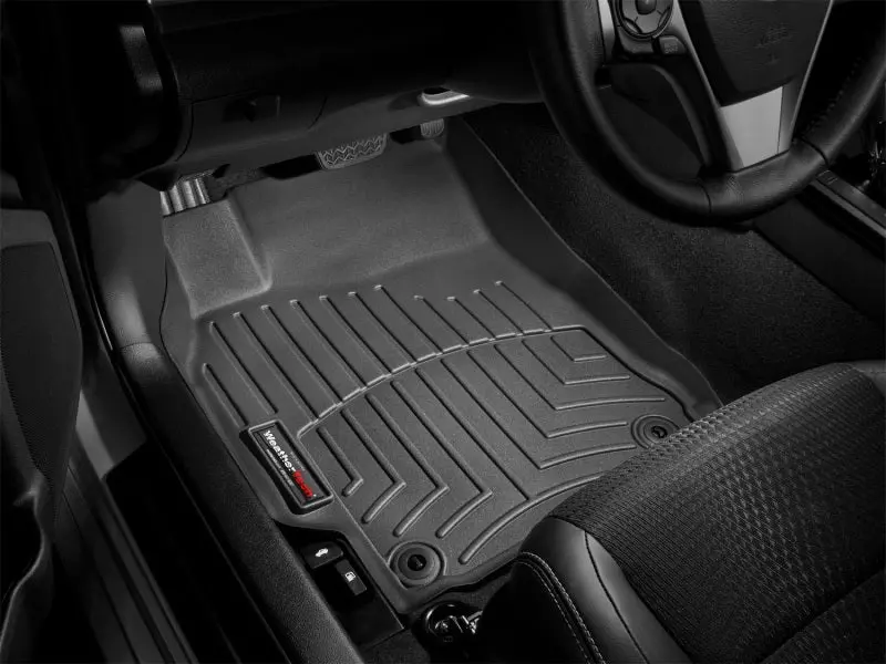 Weathertech Front Floorliner – Custom Fit For 2010+ Ford Mustang, Black Heavy-Duty Thermoplastic 1
