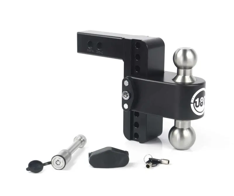Weigh Safe Adjustable Drop Hitch – 6-Inch Drop, 2-Inch Receiver Shank, 10,000–12,500 Lb Capacity, Black Cerakote Finish (Model Ws05) 1