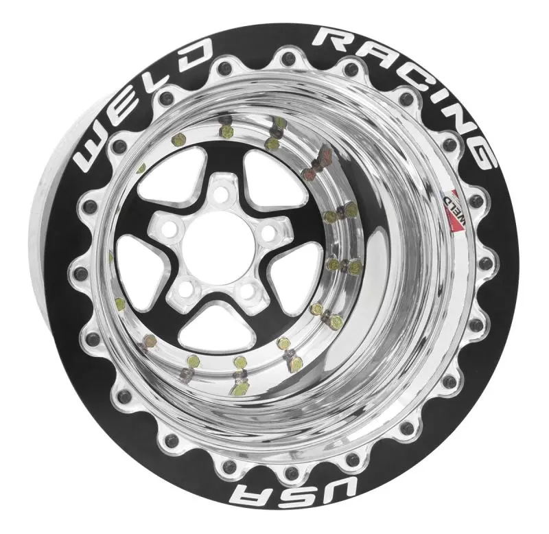 Weld Alumastar 2.0 15X10 / 5X4.5 Bp / 3In. Bs Black Wheel - Black Single Bead Lock Mt 1