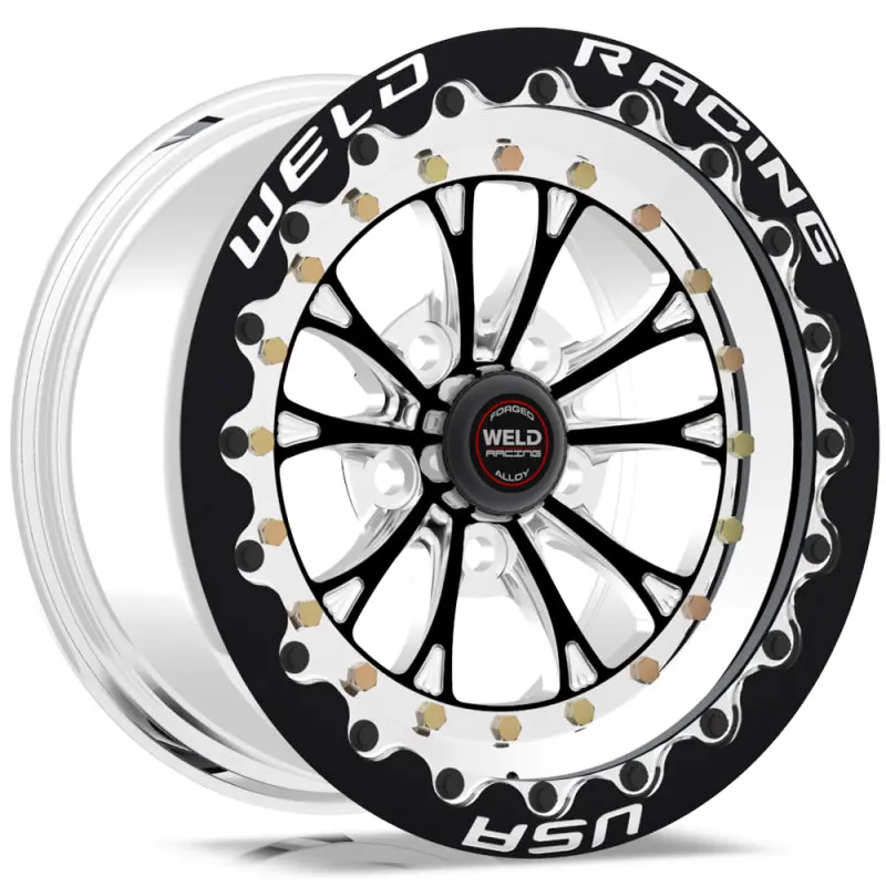 Weld Vitesse 15X10 Inch Black Beadlock Wheel – 5X4.5 Bolt Pattern, 7.5-Inch Backspace, Matte Black Finish 1