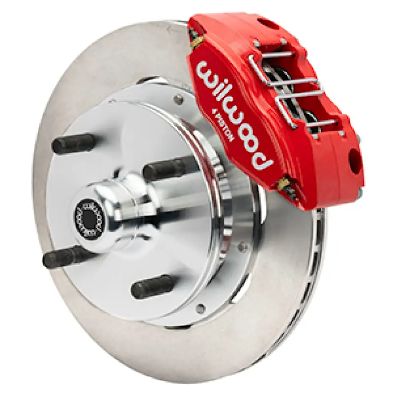 Wilwood Powerlite Front Brake Kit For 1973–1976 Porsche 914 – Slotted Rotors, Red Finish 1