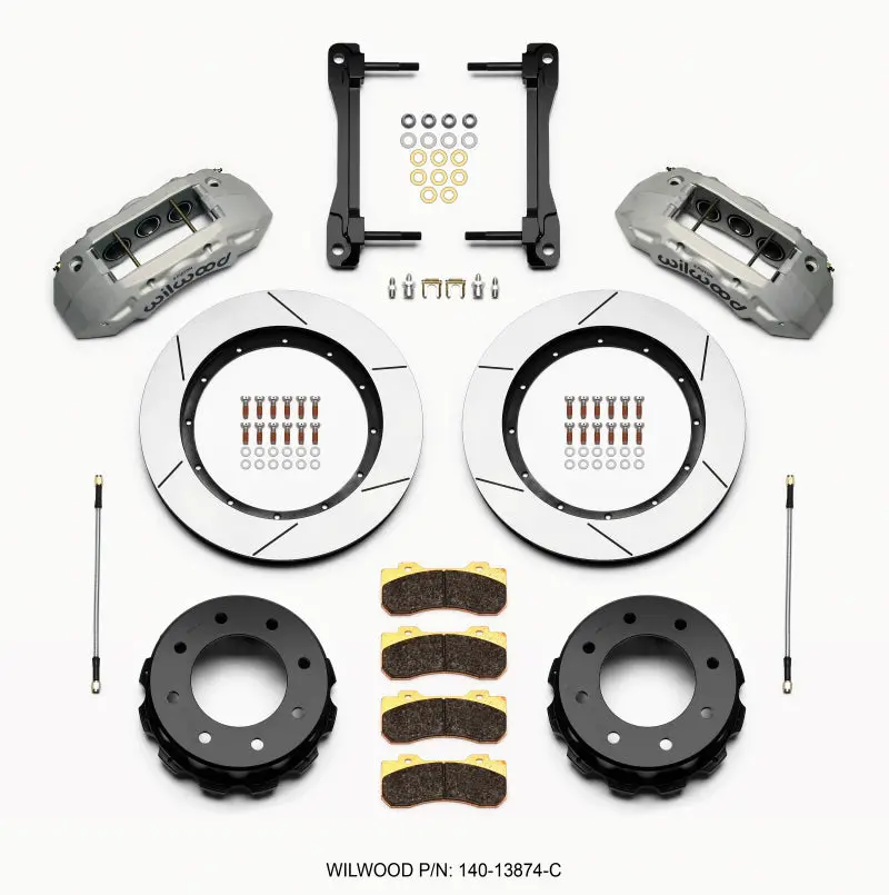 Wilwood Tx6R Rear Brake Kit – 15.5In Rotors, Clear Anodized Calipers For 2011–2015 Gm 2500 Trucks & Suvs 1
