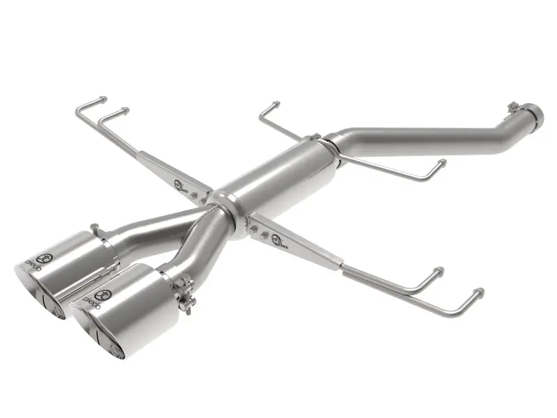 Afe Takeda Polished 2.5" Axle-Back Exhaust System For 2017–2019 Honda Civic Type R (2.0L Turbo) 1