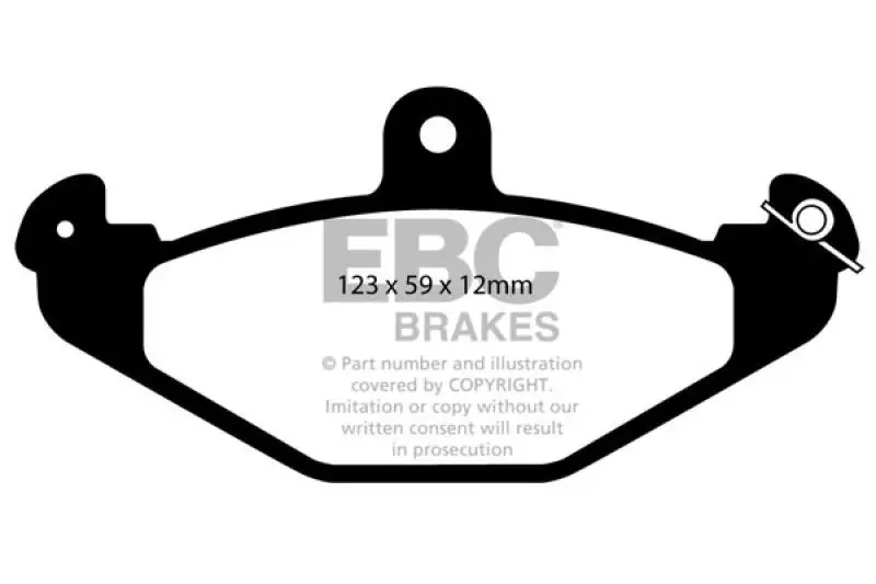 Ebc Greenstuff Brake Pads – Rear Set For 2008+ Lotus 2-Eleven (1.8L Supercharged) 1
