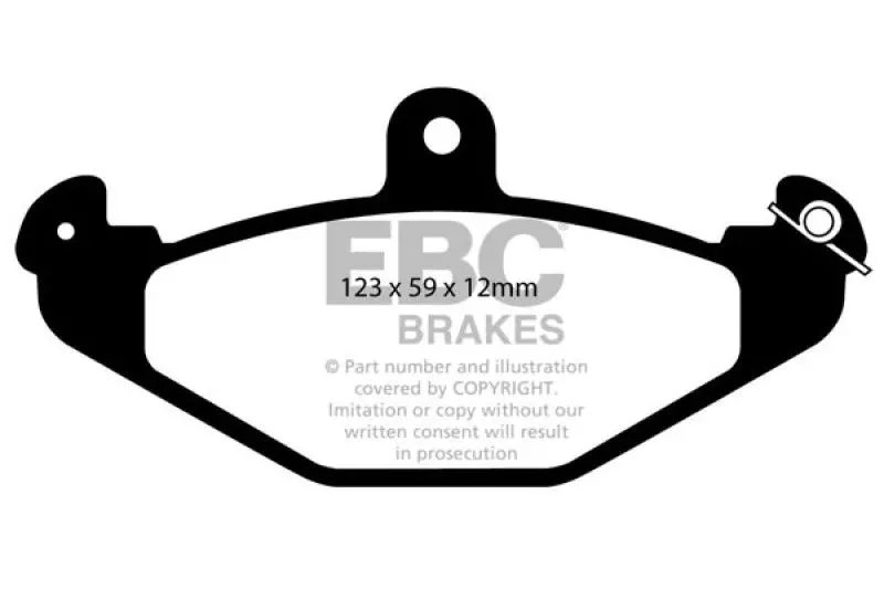 Ebc Greenstuff Brake Pads – Rear Set For 2008+ Lotus 2-Eleven (1.8L Supercharged) 2